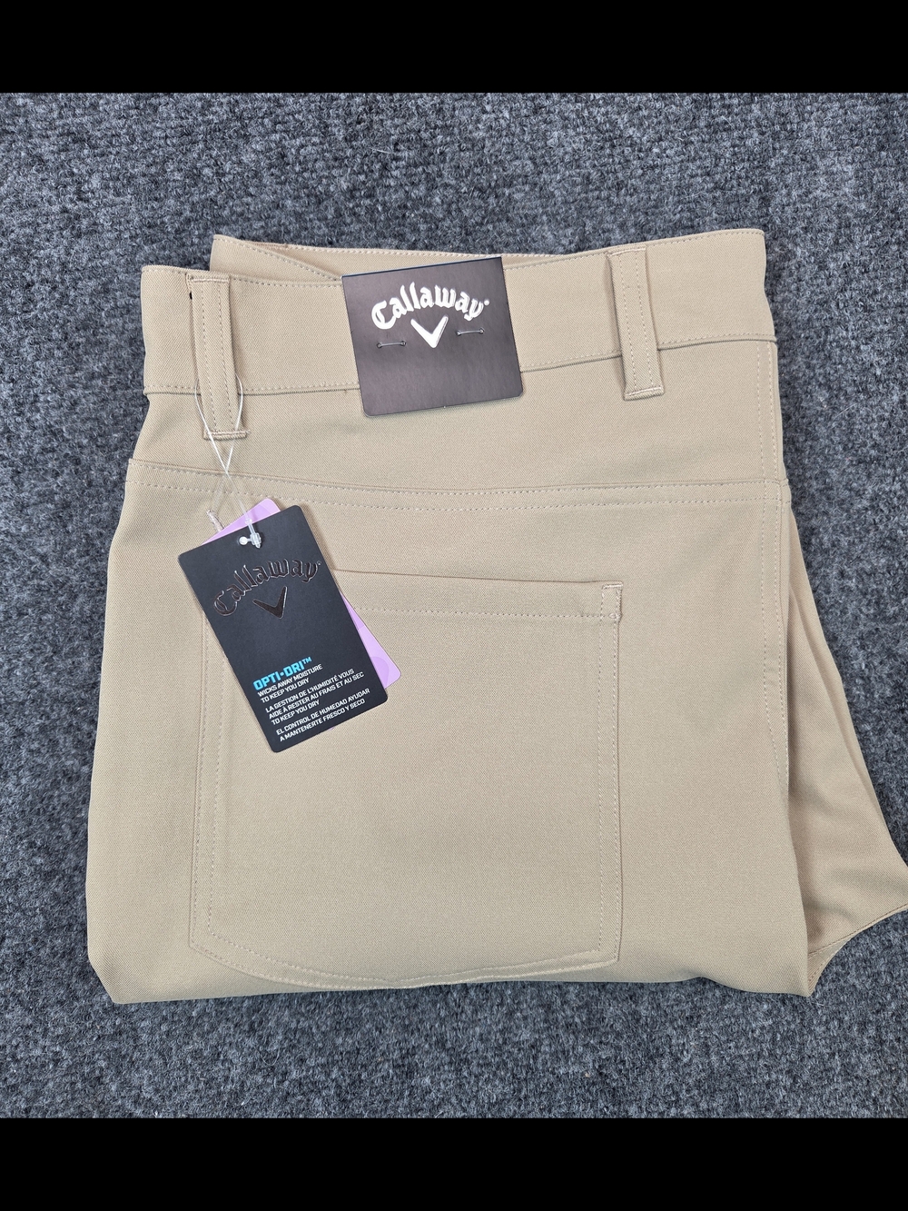 NEW Callaway Opti Dri Golf Pants in‎ Khaki